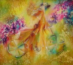 Batik Painting Cyclist